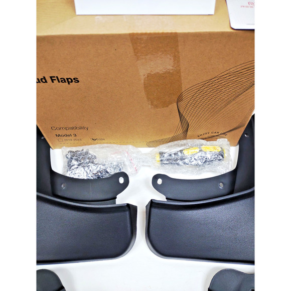 2025 Upgrade Mud Flaps Tesla Model 3 Highland Accessories No Drilling - Picture 9 of 13